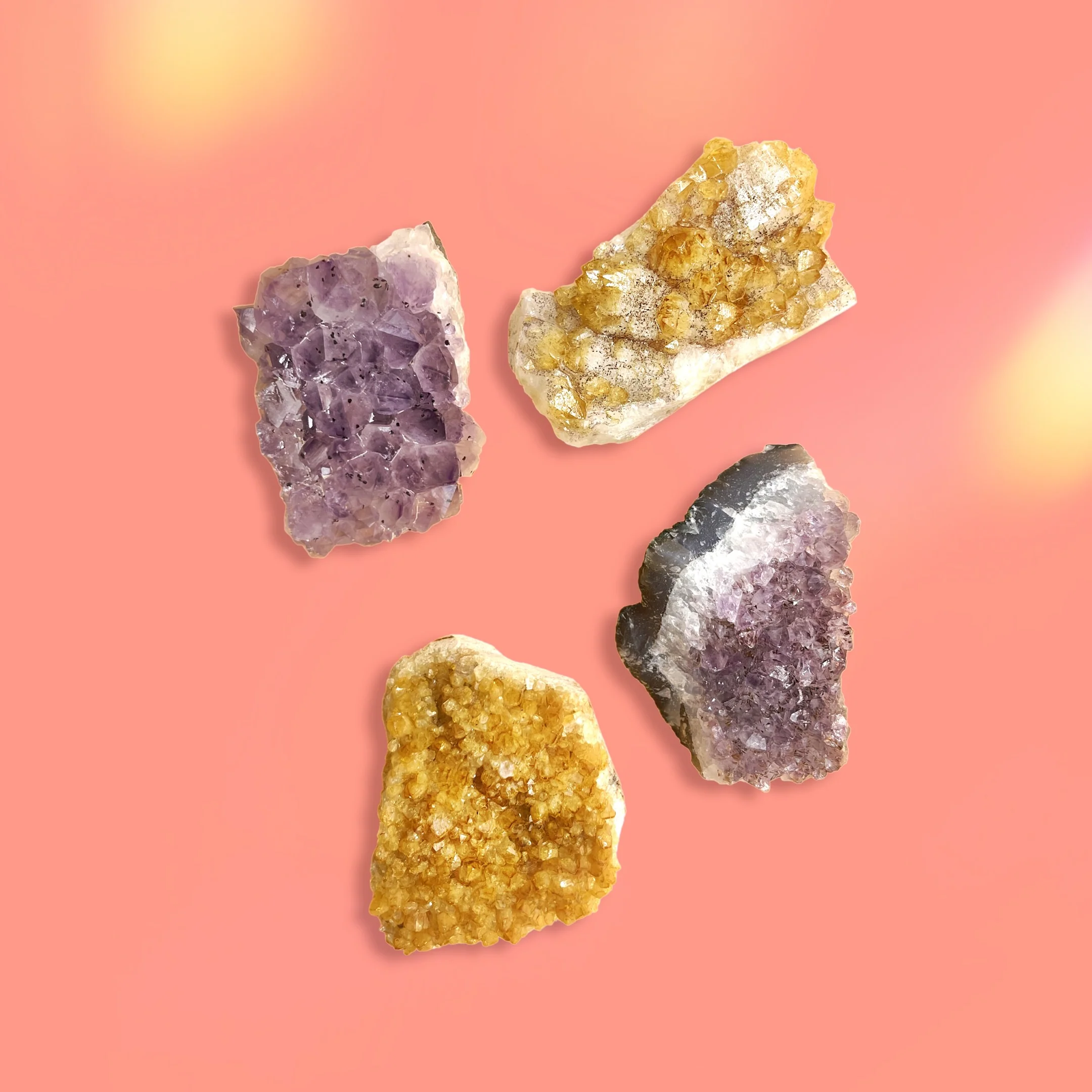 Amethyst & Citrine Clusters - Image 2